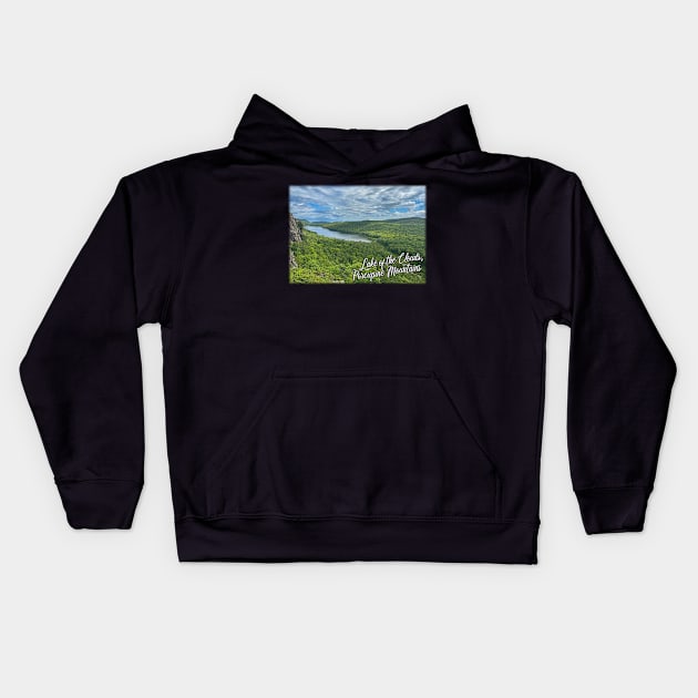 Lake of the Clouds in the Porcupine Mountains Kids Hoodie by gorff